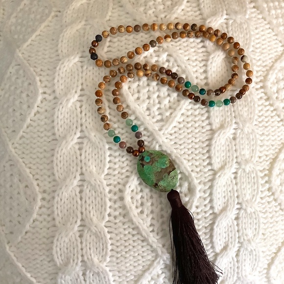 I am Blessed Jewelry - 💚Handmade Mala Bead Necklace